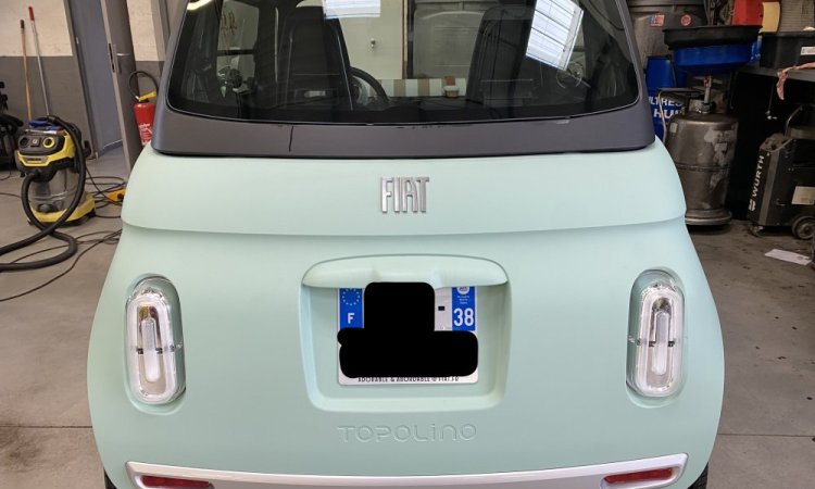 Préparation intérieur et extérieur FIAT TOPOLINO pour livraison client à Bourgoin-Jallieu