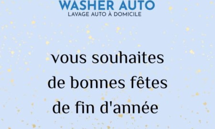 WASHER AUTO VOUS SOUHAITE DE BONNE FETE DE FIN D'ANNEE
